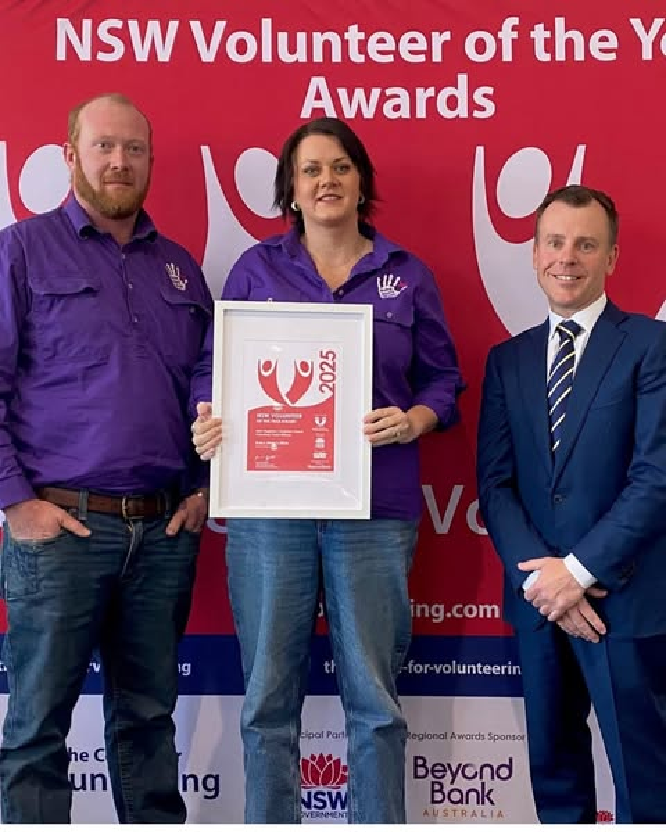 Ruby Barr Ruby Mae's Wish wins volunteer award - Barraba Community News
