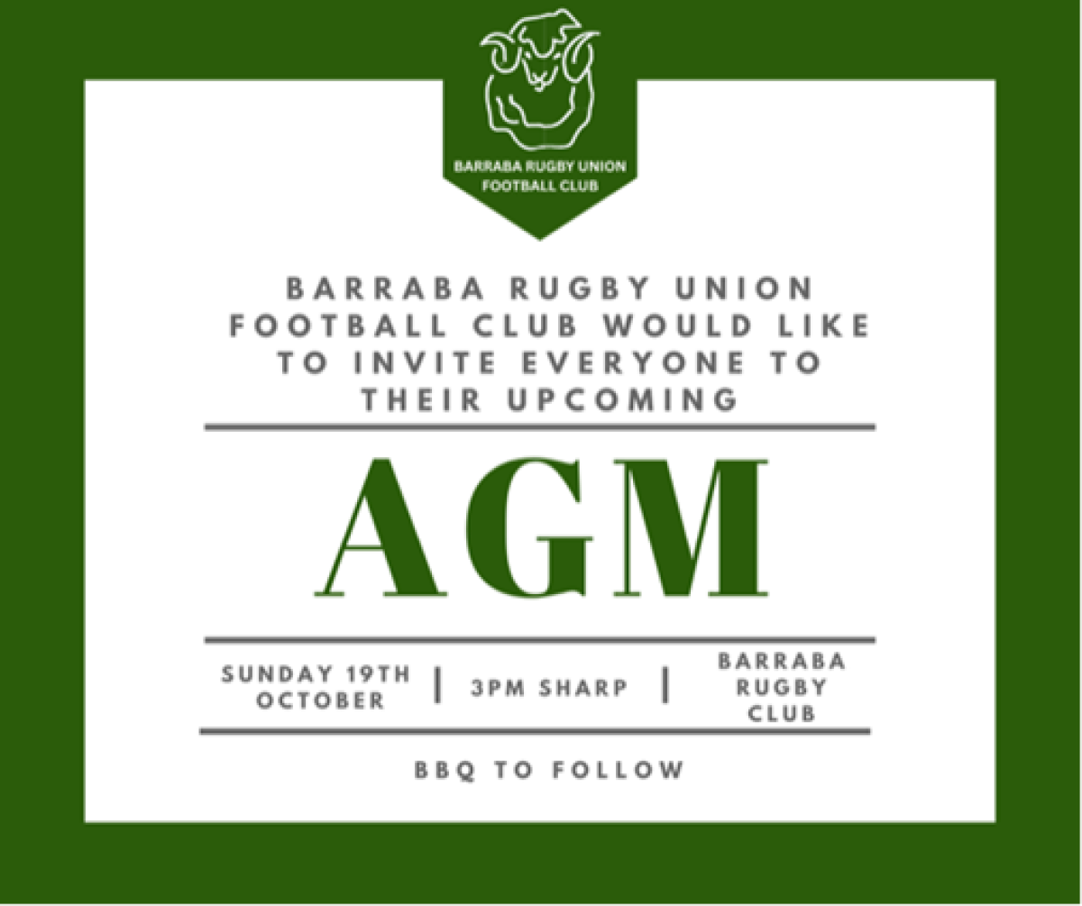 Barraba Rugby Club AGM - Barraba Community News